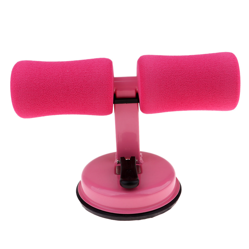 Pink ab roller on a white background