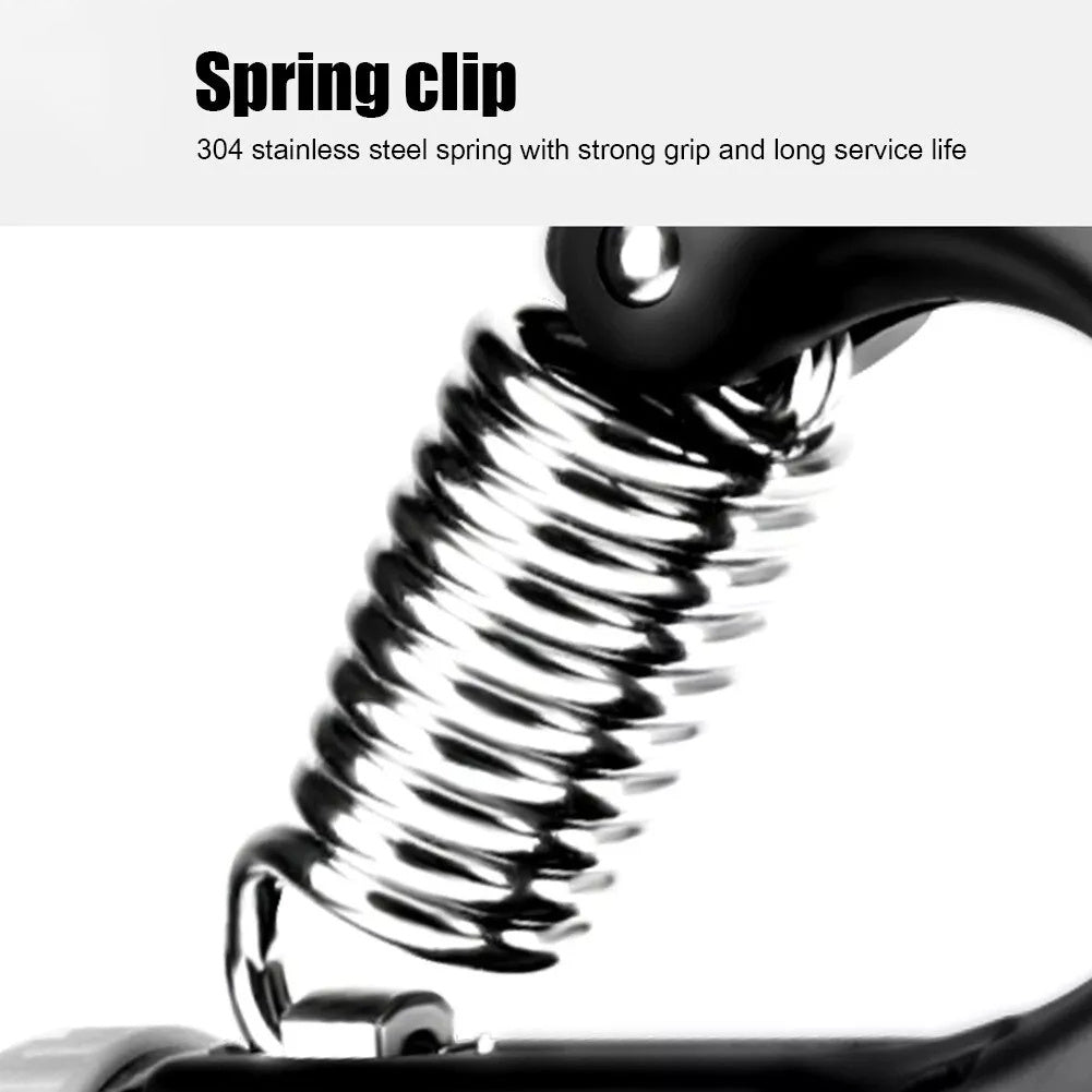 Spring clip with 304 stainless steel spring on a white background