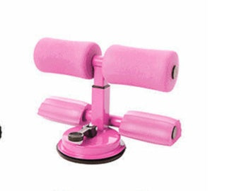 Pink ab roller on a white background